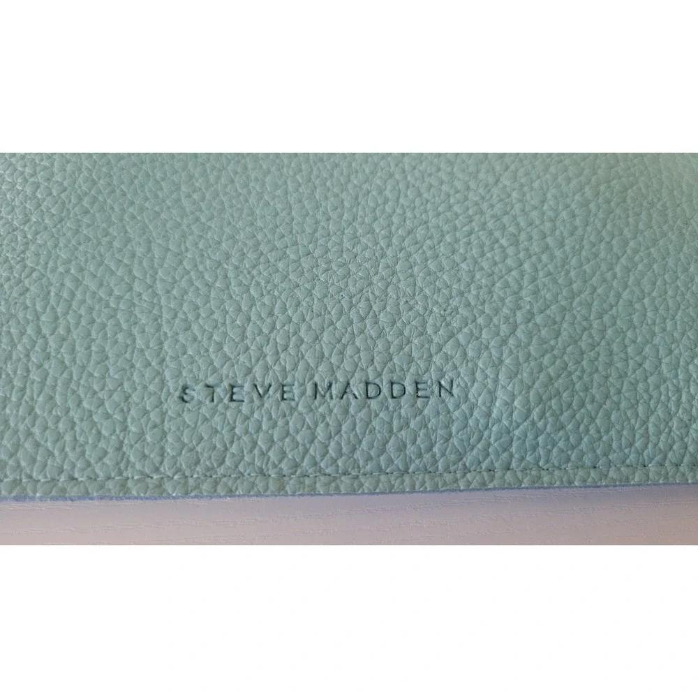 Steve Madden Zip Wallet Phone‎ Card Case Wristlet Textured Faux Leather Handbag